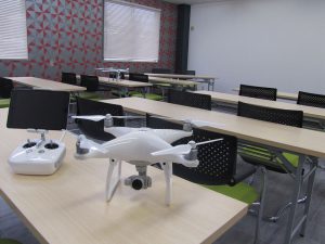 東北ドローンスクール気仙沼校座学会場
